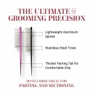 Chris Christensen Fine Tooth Parting Comb Purple 18cm thumbnail