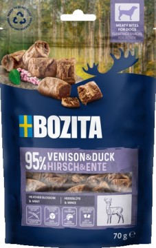 Bozita Snacks Meatybites Venison & Duck 70g