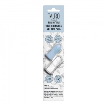 TAURO PRO LINE Pet Finger Brushes Set 2-pack