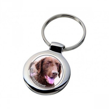Curly coated retriever nøkkelring