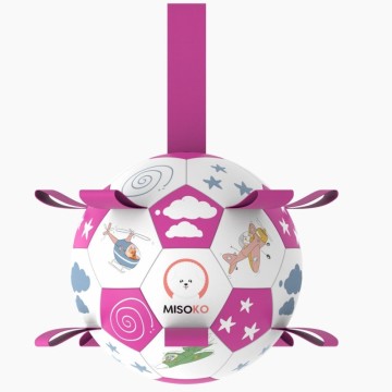 MISOKO Inflatable Football Pink, 15 cm 