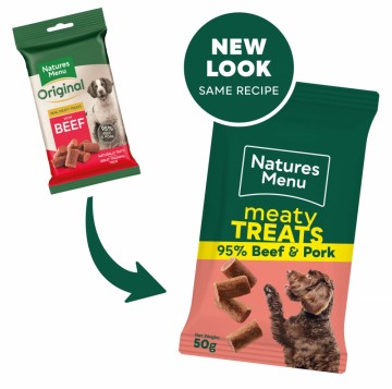 Natures Menu Snack Biff & Gris 50g